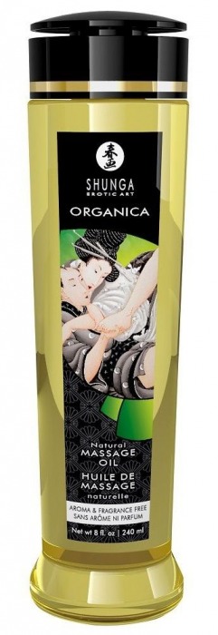 Массажное масло без аромата Organica - 240 мл. - Shunga - купить с доставкой в Новосибирске