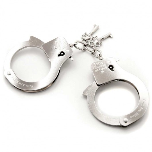 Металлические наручники Metal Handcuffs - Fifty Shades of Grey - купить с доставкой в Новосибирске
