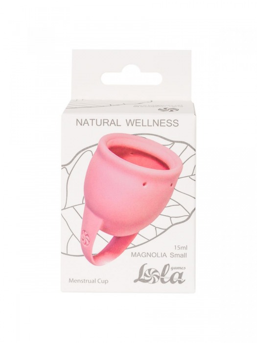 Розовая менструальная чаша Magnolia - 15 мл. - Lola Games - купить с доставкой в Новосибирске
