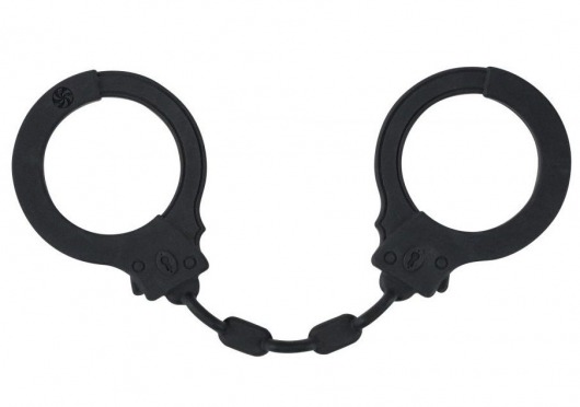 Черные силиконовые наручники Suppression - Lola Games - купить с доставкой в Новосибирске
