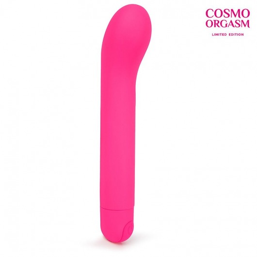 Розовый мини-вибратор с увеличенной головкой - 14 см. - Cosmo