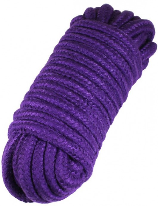 Фиолетовая верёвка для бондажа и декоративной вязки - 10 м. - Eroticon - купить с доставкой в Новосибирске