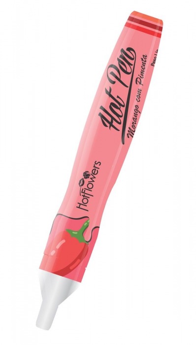 Ручка для рисования на теле Hot Pen со вкусом клубники и острого перца - HotFlowers - купить с доставкой в Новосибирске