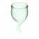Набор зеленых менструальных чаш Feel secure Menstrual Cup - Satisfyer - купить с доставкой в Новосибирске