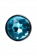 Серебристая анальная втулка с голубым стразом - 7 см. - Штучки-дрючки - купить с доставкой в Новосибирске